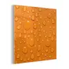 Water - Druppels - Oranje plexiglas 5mm klein -z3d