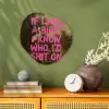 Klassiek - Humor - Roze Wandcirkel Organisch Forex 3mm klein -sfeer2