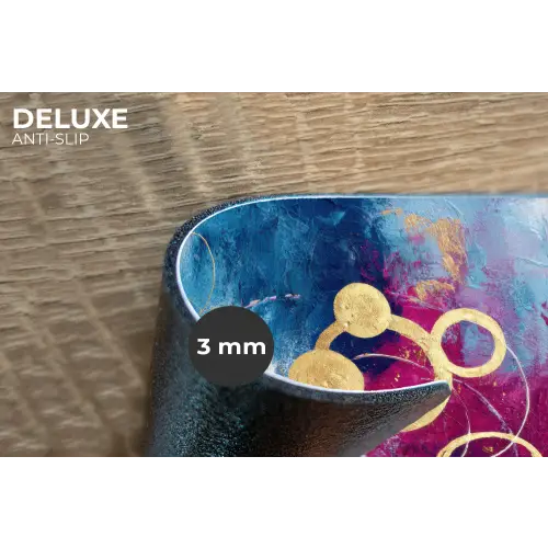 Cirkels - Goud - Abstract Placemat vinyl groot -closeup