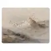 Berglandschap - Mist  - Penseelstreken muismat rubber klein -3d