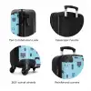 Gamer patroon met spelaccessoires op blauw NBS - Handbagage koffer - Kinderen Unisex middel zzzzzzzbolletjes_ENG