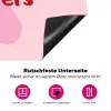 No rain no flowers - Bloem - Roze Inductie beschermer vinyl 3mm klein -zzzzzzz-lf-onderkant