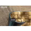 Geometrisch - Tegels - Goud Placemat vinyl groot 368 -closeup