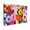 Bloemen - Kleurrijk - Stippen canvas 2cm klein -z3d