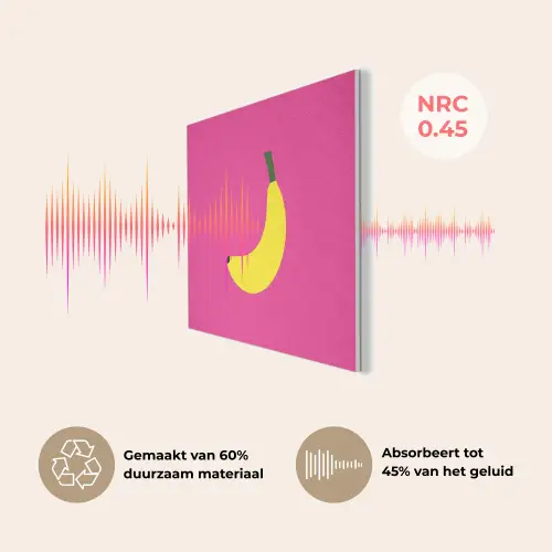 Banaan - Geel - Fruit PET vilt klein -USP_NL