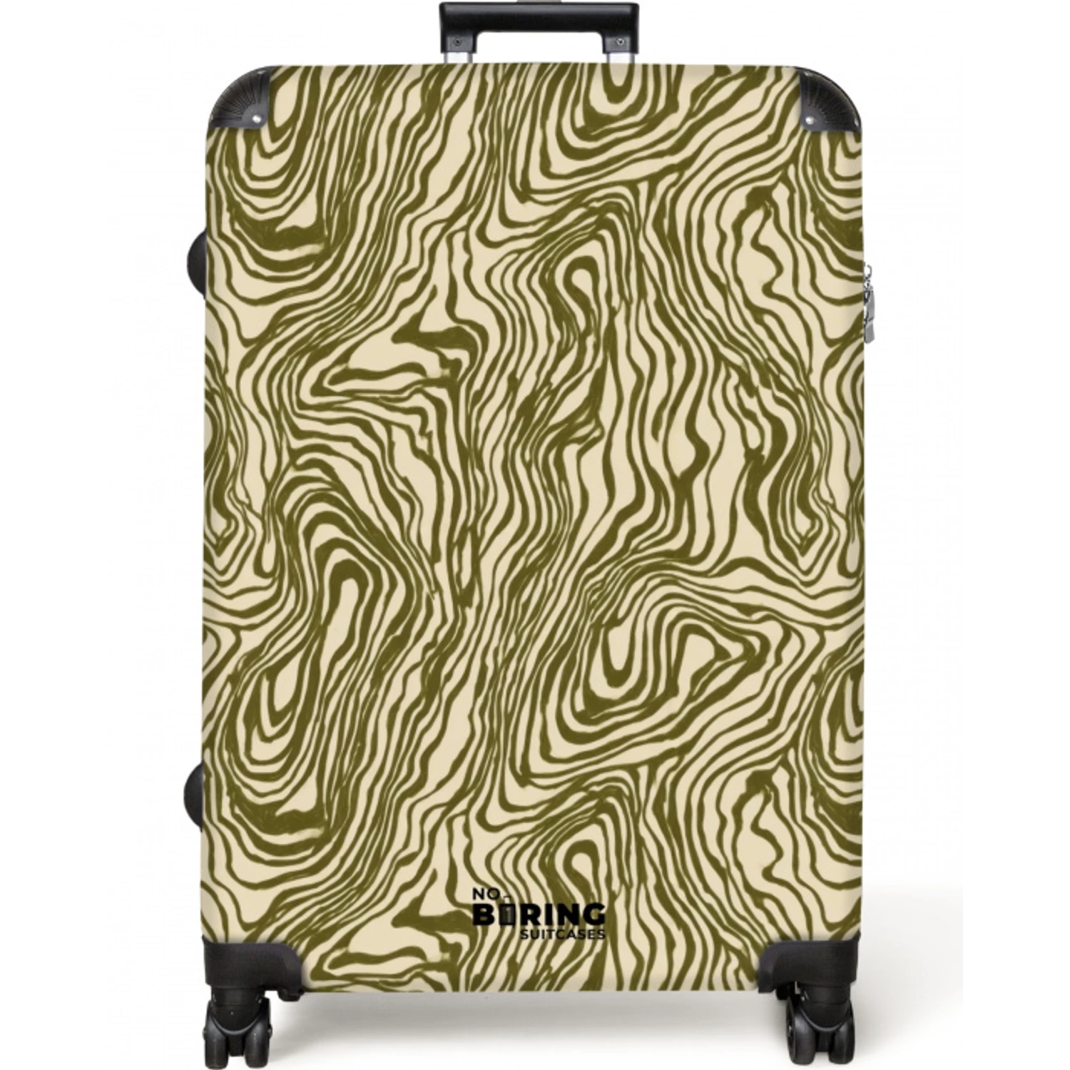 Abstract - Marmer - Groen NBS - Large koffer - Volwassenen Unisex groot -zzzzzzzzkaufland2