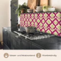 Retro - Floraal - Paars keuken achterwand 2 middel 871 -usp_DE
