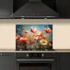 Bloemen - Watercolor - Kunst - Botanisch - Natuur keuken achterwand spatscherm klein -sfeer1