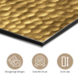 Metaal - Dynamisch - Goud aluminium wit klein 46 -closeup_DE