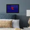 Yes fun - Rood - Blauw - Stippen fotolijst zwart zonder passe partout klein -sfeer3