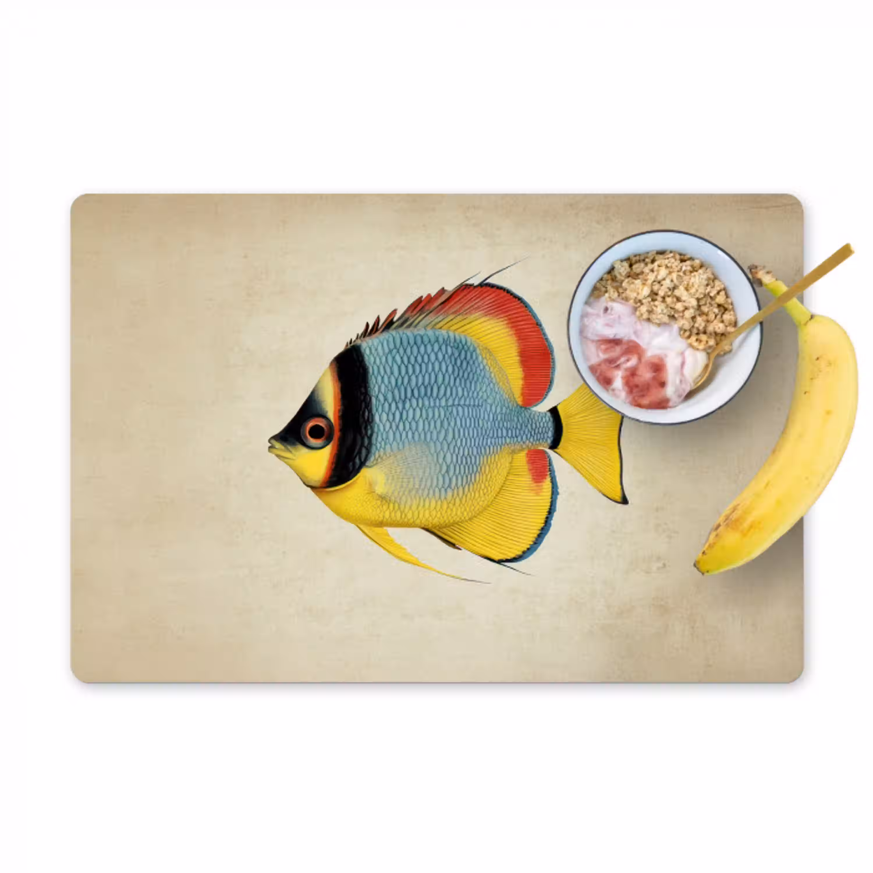Kleurrijk - Vis - Schubben - Illustratie Placemat vinyl groot -zzzproduct_Kitchenyeah-website