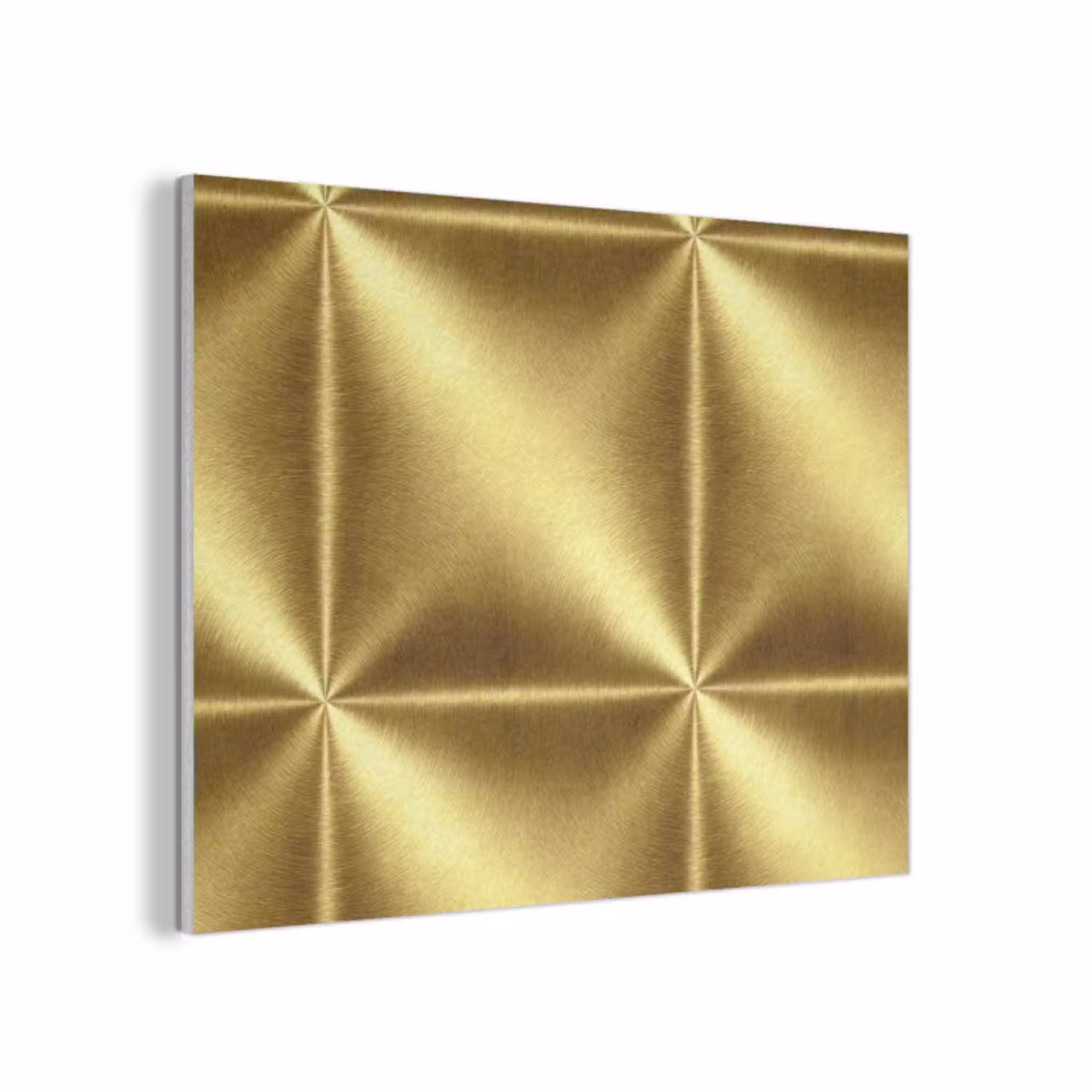 Textuur - Geborsteld Goud - Industrieel - Metallic PET vilt klein 837 -3d