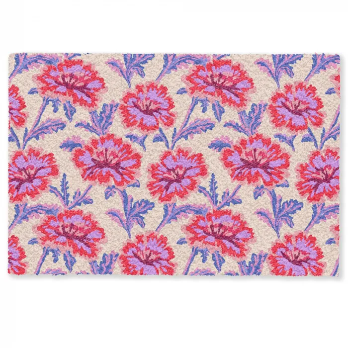 Bloemen - Patroon - Meerkleurig Deurmat klein 898 -zkaufland3d