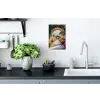 Doorkijk - Bloemen - Tropisch - Kleurrijk Muursticker klein -keuken