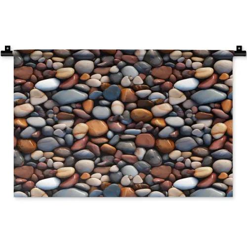 Gepolijst - Kiezel - Warm Wandkleed katoen klein 269 -zz3d