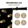 Macarons - Patroon - Goud - Zwart Wandkleed katoen klein -sfeer2