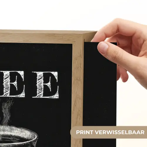 Koffie - Croissant - Tekst Light Box met batterij (Wandlamp) middel -USP_websiteprintNL