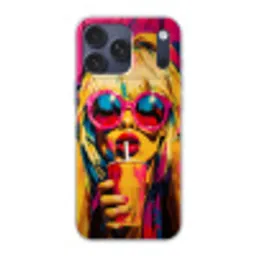 Zonnebril - Roze - Vrouw - Rietje Telefoonhoesje iPhone 17 Pro Max klein -3d