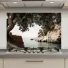 Rotsen - Zee - Boom - Groen keuken achterwand spatscherm klein -3d_website