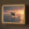 Orka - Zee - Zonsondergang Light Box met batterij (Wandlamp) middel -z3d_website