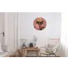 Illustratie - Vogel - Vlakken - Kleurrijk Wandcirkel aluminium klein -woonkamer