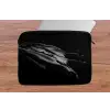 Zwart - Splash - Water laptophoes neopreen klein -tafel
