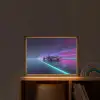 Racewagen - Neon - Snelheid - Paars Light Box met batterij (Wandlamp kind) middel -sfeer1_kind