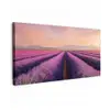 Lavendelveld - Zonsondergang - Paars - Bloemen Tuinposter op houten frame 2 cm dik xxl -3d