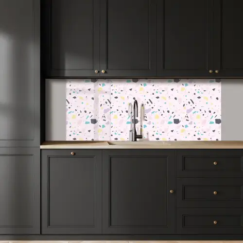 Terrazzo -  Patroon - Zacht - Snoep keuken achterwand 2 middel 871 -sfeer1