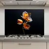 Bloem - Orchidee - Oranje keuken achterwand spatscherm klein -3d_website