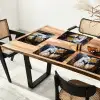 Luipaard - Oranje - Wit - Gras Placemat vinyl groot -zzsfeer4_Kitchenyeah-website