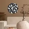 Contrast - Zwart - Wit Wandcirkel plexiglas klein 852 -sfeer1