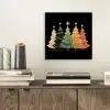 Kerstbomen - Kleurrijk - Lichtjes - Ster aluminium wit klein -sfeer1