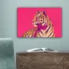 Tijger - Modern - Neon canvas 2cm klein -sfeer4