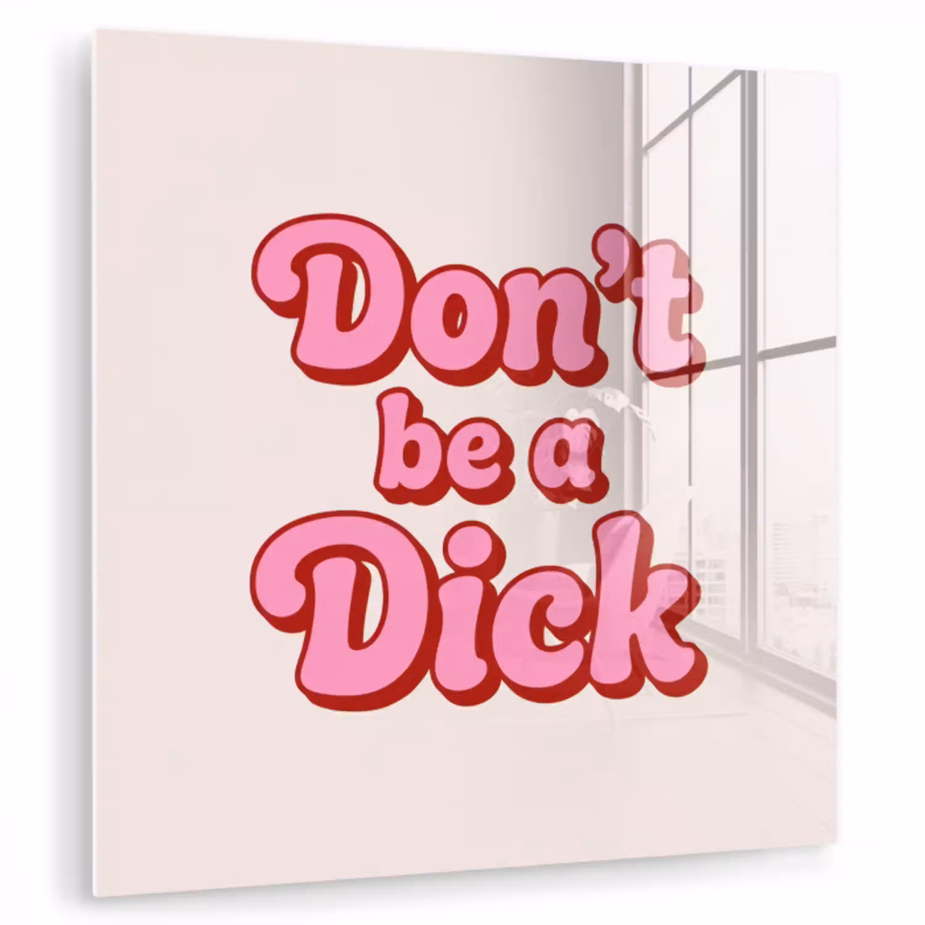 Tekst - Boodschap - Roze plexiglas 5mm klein -zzzproduct_nieuw