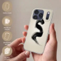 Penseelstreek - Zwart - Minimalistisch Telefoonhoesje iPhone 17 Pro Max klein -sfeer3_FR