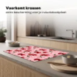 Kersen - Blokken - Rood Inductie beschermer vinyl 3mm klein 276 -sfeer1