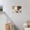 Geometrisch - Geweven structuur - Modern tuinposter los doek klein -sfeer8