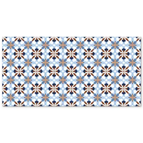Ornament - Tegel - Kleurrijk Balkonbeschermer Duitsland klein 596 -zz_3d