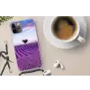 Lavendel - Natuur - Paars - Bomen Hoesje iPhone 12 Pro met koord klein -oordop