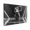 Basketbal - Basketbalveld - Lichtlijnen canvas 2cm klein -z3d