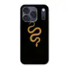Slang - Minimalistisch - Goud Telefoonhoesje iPhone 17 Pro klein -3d