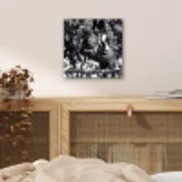Springen - Paard - Zwart - Wit aluminium wit klein -sfeer3