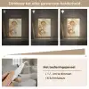 Granen - Hout - Kom - Beige Light Box met kabel (Tafellamp) klein -USP_dimbaarNL