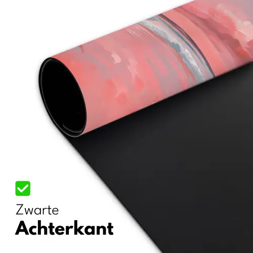 Roze - Surfen - Zee Muismat XXL klein -sfeer2