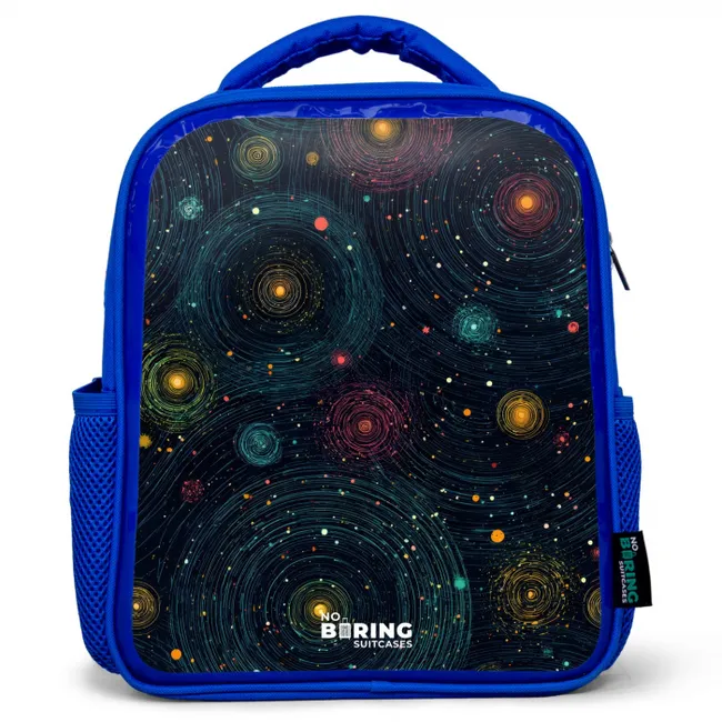 Kids' Backpacks Blue -. Stars - Planets - Colorful