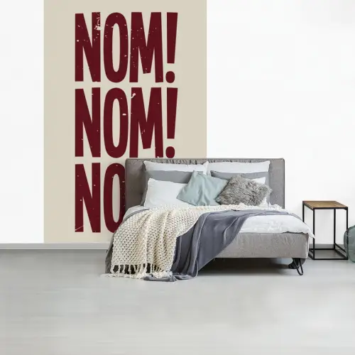 Rood - Vintage - Decoratie - Japandi fotobehang vinyl groot -slaapkamer