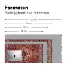 Perzisch Tapijt - Vloerkleed - Patronen - Rood Muismat XXL klein -sfeer5
