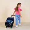 Blauwe blitz Kinderkoffer - Zwart klein -sfeer1