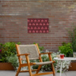 Bloemen - Waaier - Paars Tuinposter op houten frame 2 cm dik klein 845 -sfeer3